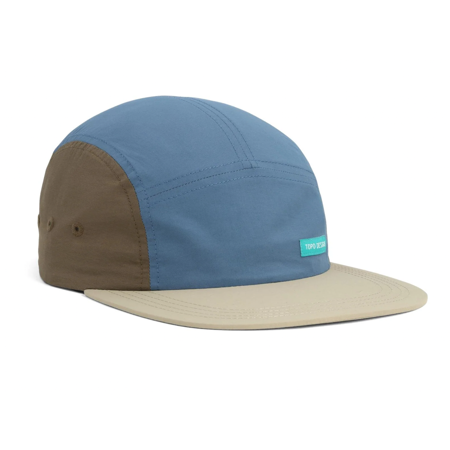 Nylon Camp Hat-Blue Block
