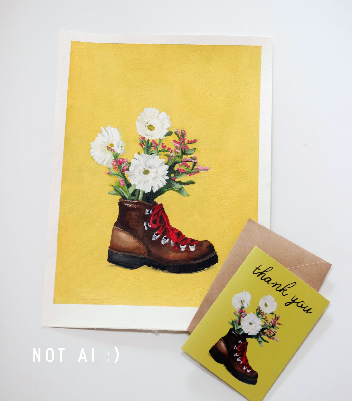 Thank You Card - Hiking Boot