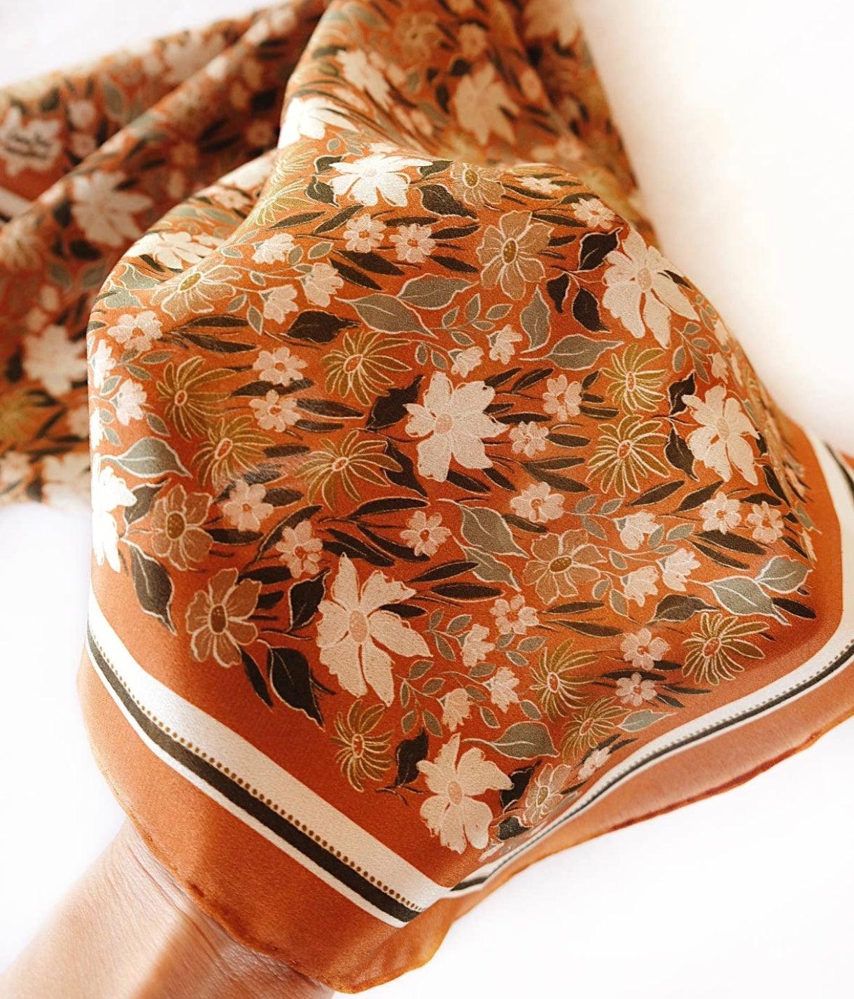 Silk Bandana - Floral