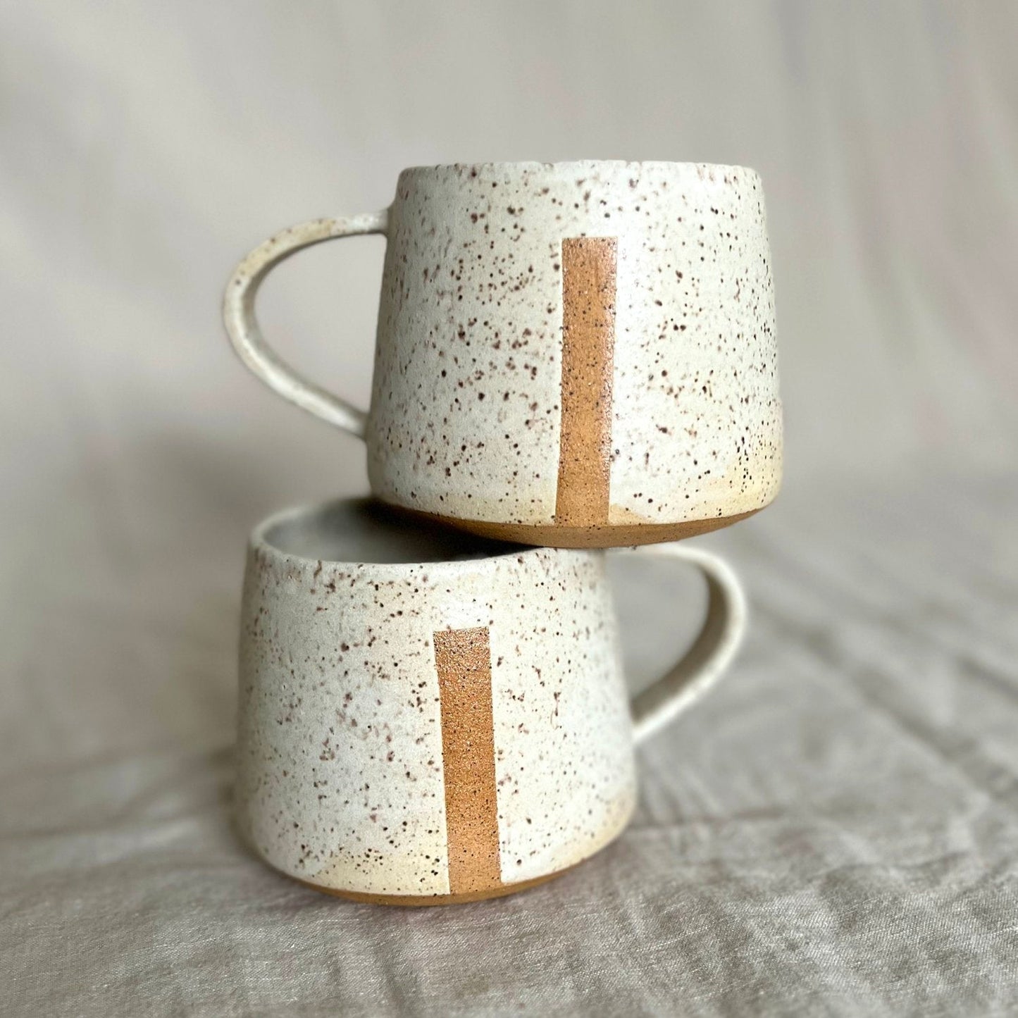 Cream Divide Mug