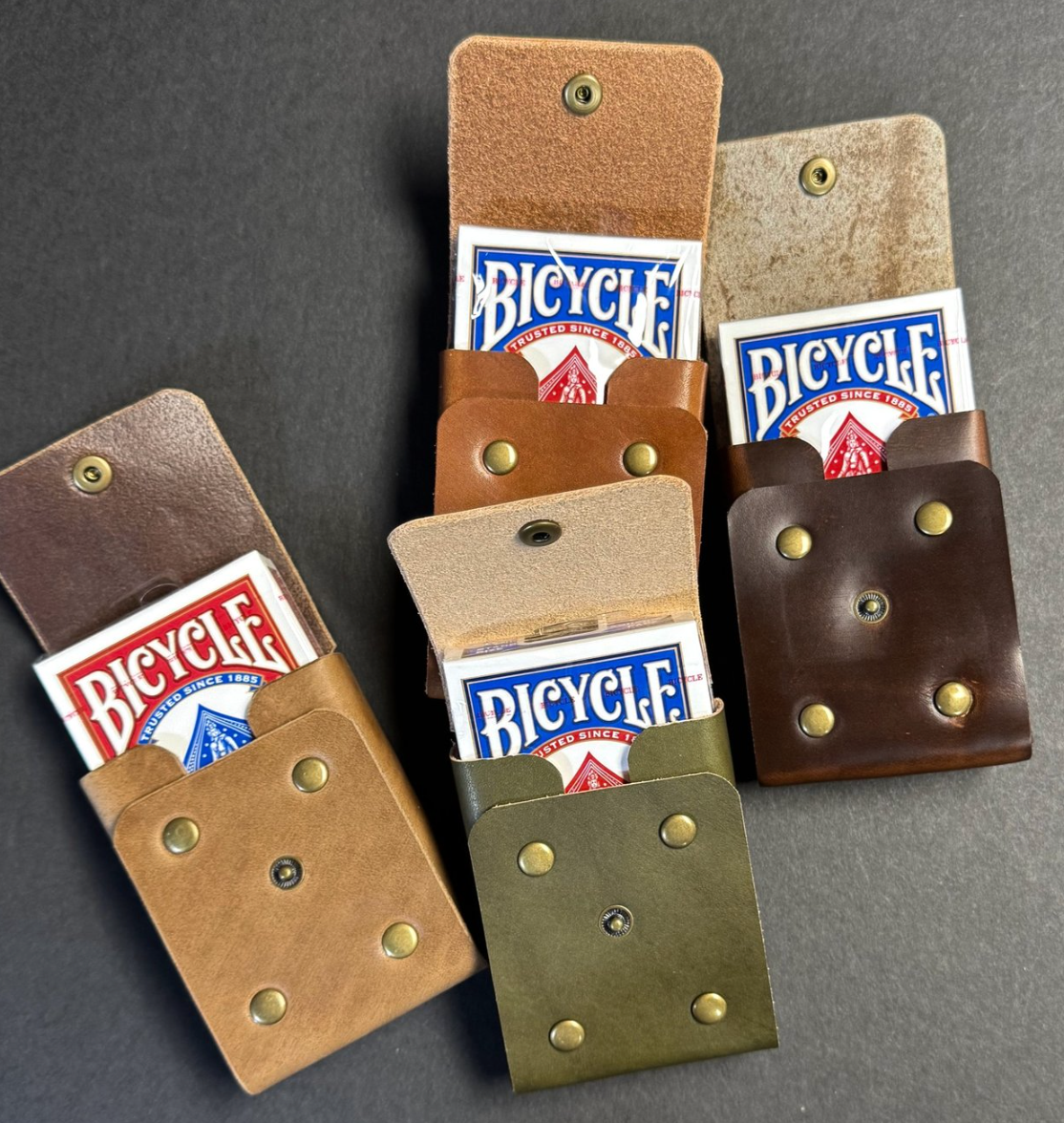 Leather Playing Card Case