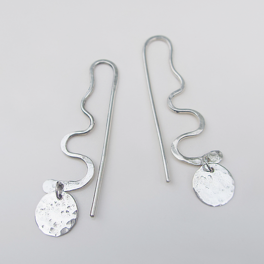 Snake Spiral Hoop Earrings