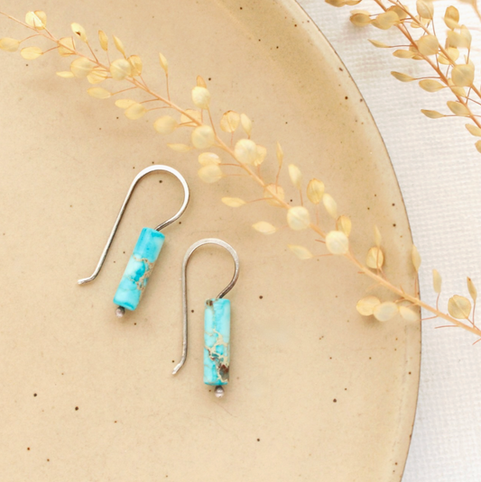 Sydney Sediment Jasper Lobe Hugger Earrings