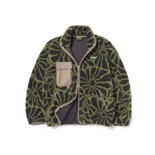 Wildflowers Full Zip High Pile Fleece