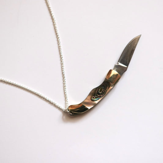 Knife Pendant Necklace