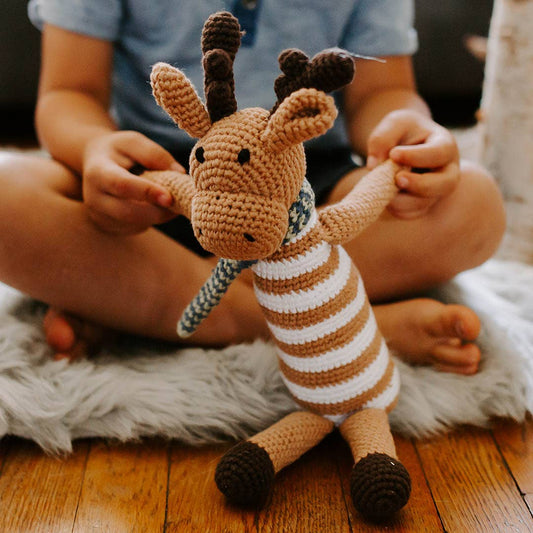 Moose Stuffed Animal - Woodland Kids Toy