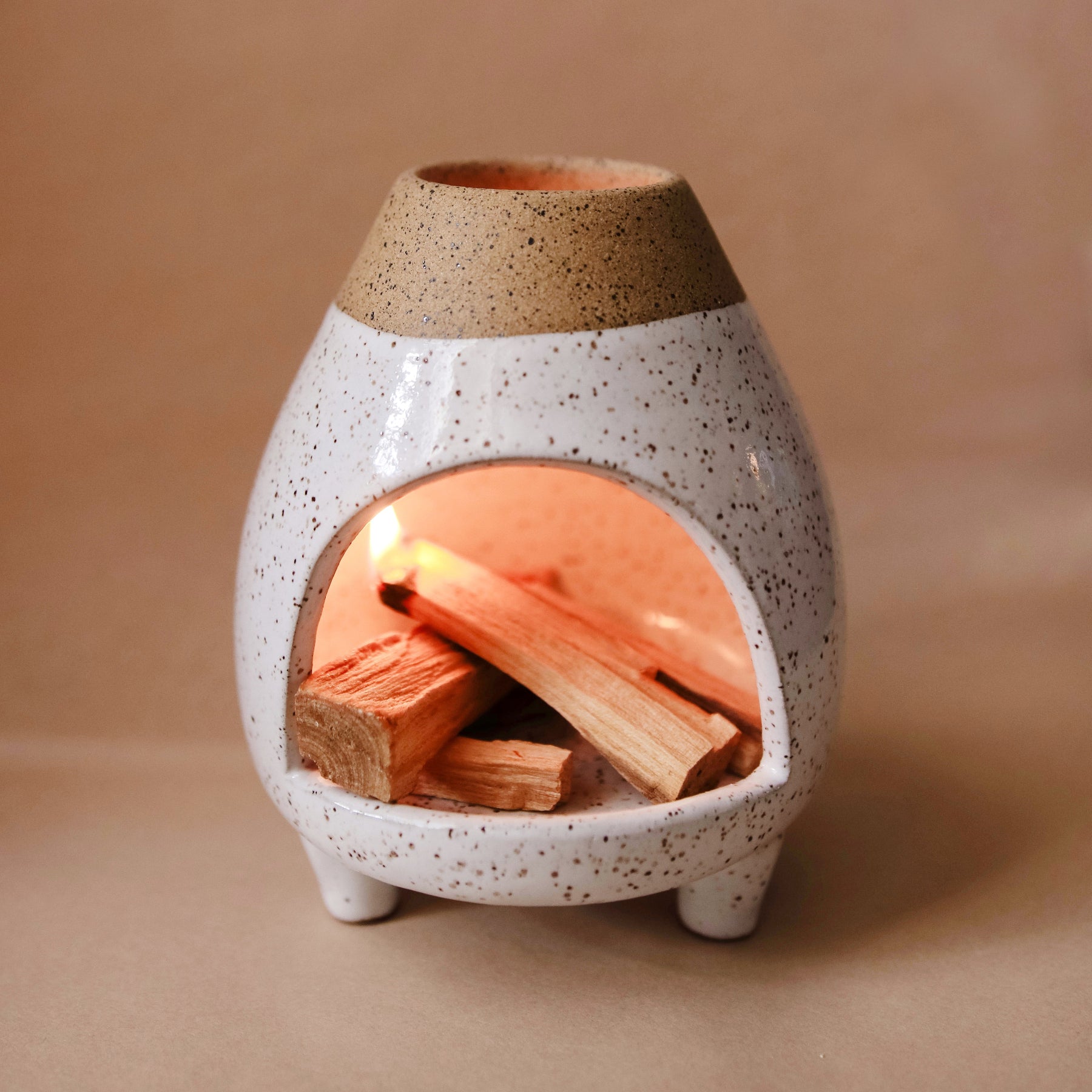 Incense Holder - Ceramic Chiminea – Elevation Goods