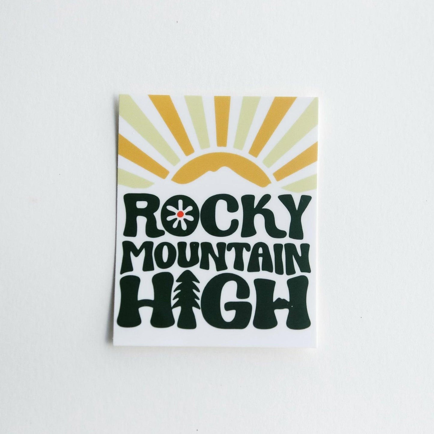 Rocky Mountain High Colorful Sticker