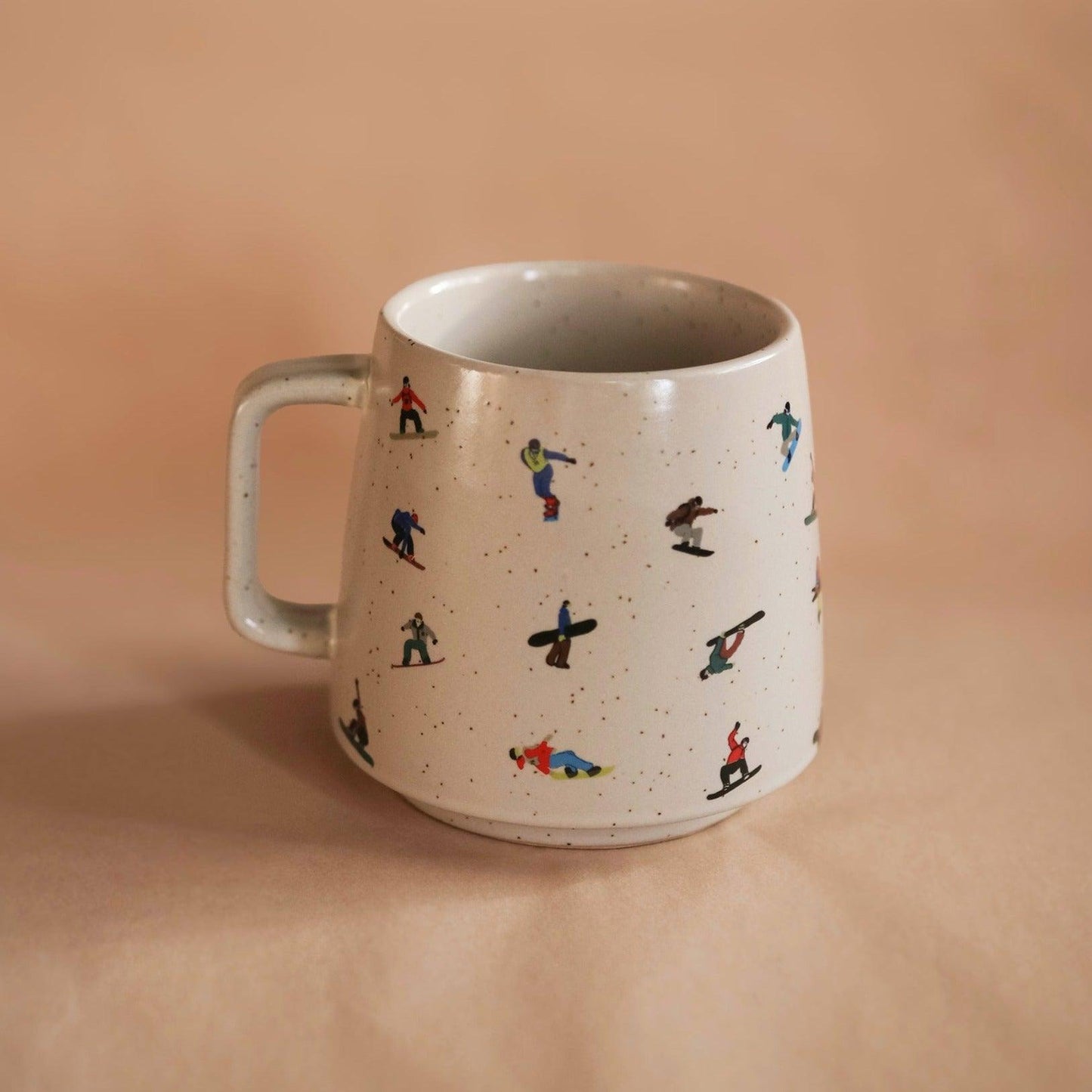 Winter Snowboard Mug - Stoneware