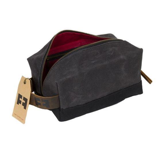 Navy Canvas Dopp Kit