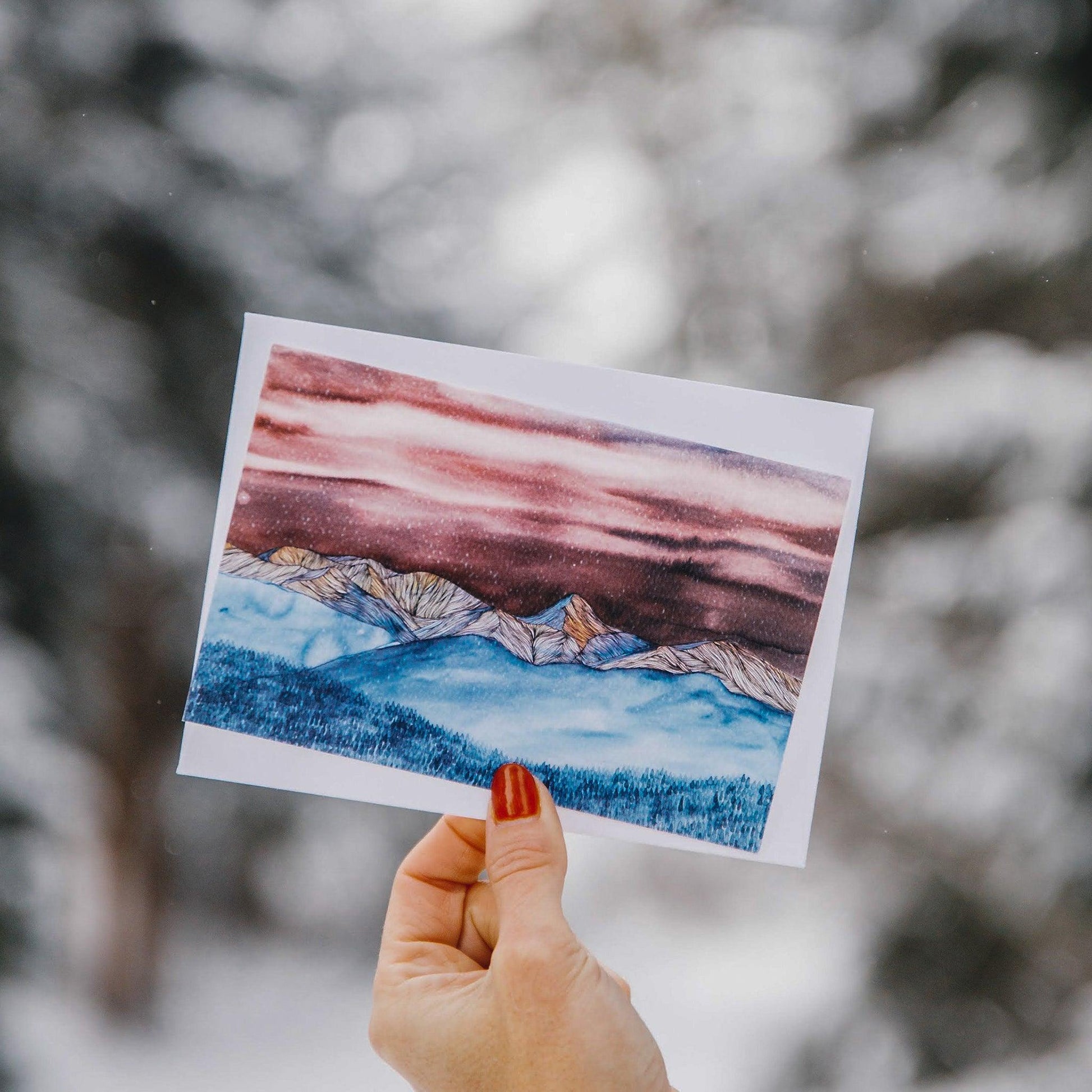 Mountain greeting card