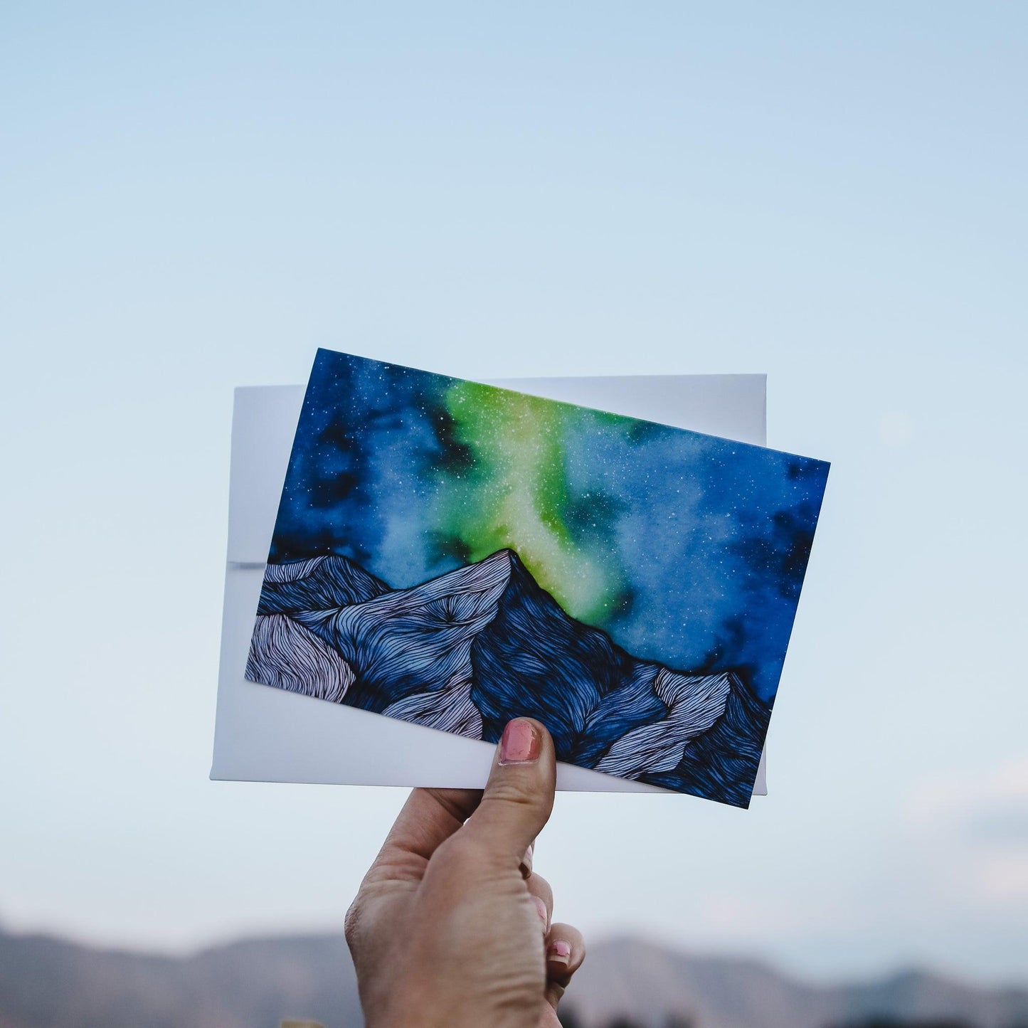 Night Leadville Landscape Greeting Card