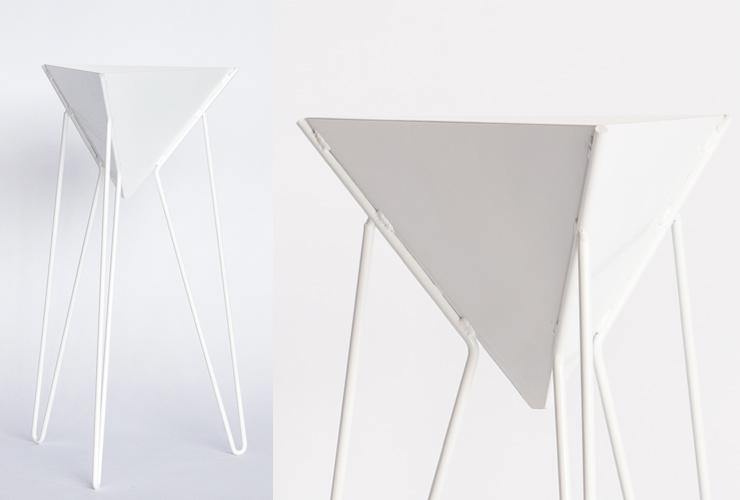 White Hairpin Legs Planter - Mid Century Plant Stand