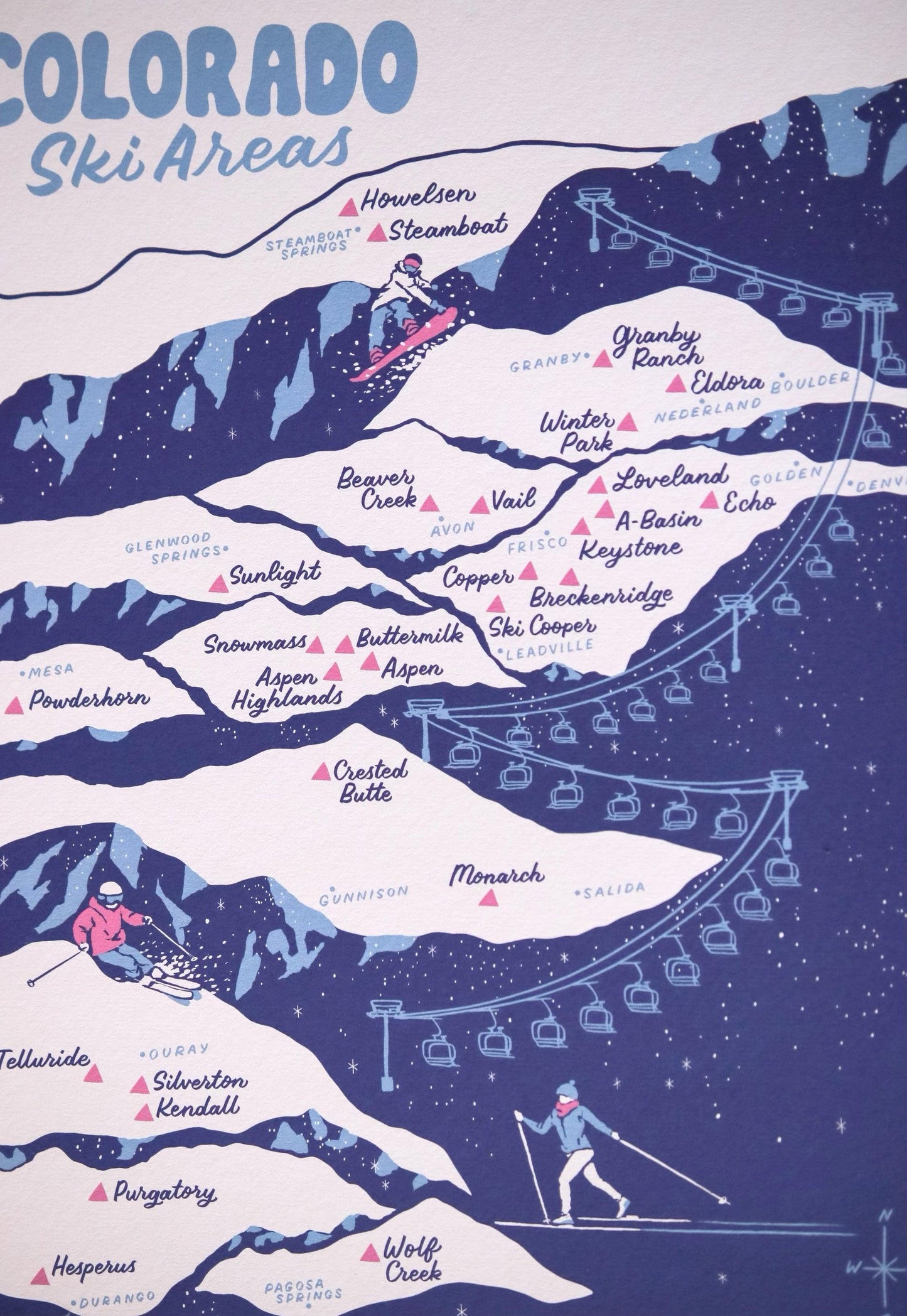 Colorado ski map