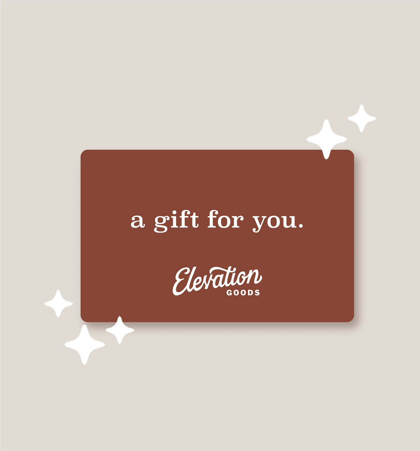a gift for you gift card to elevation goods in Leadville, Colorado