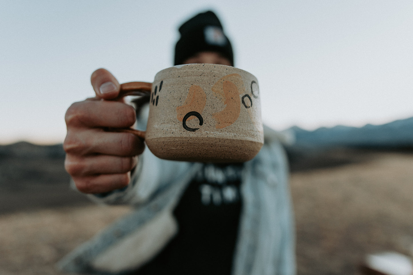 painted coffee mug