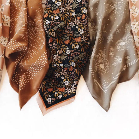Silk Bandana - Floral