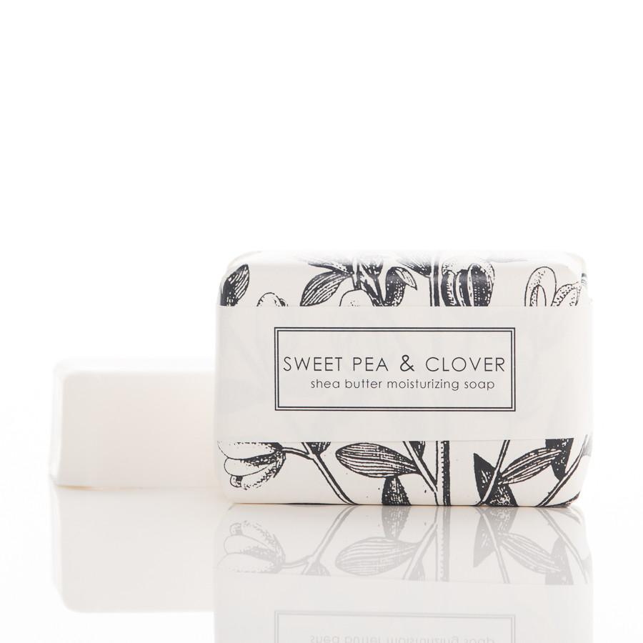 sweet pea and clover soap