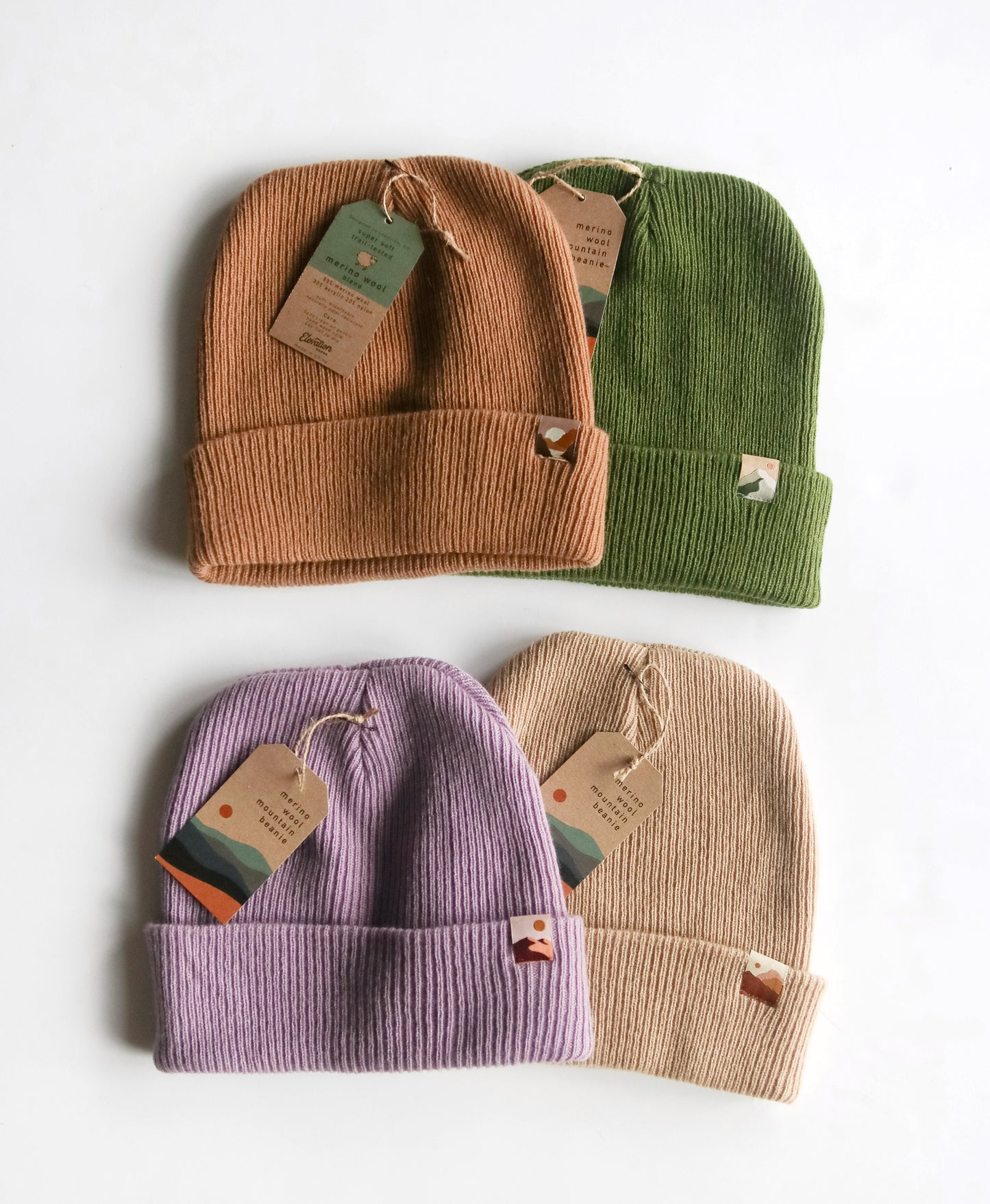 Merino Wool Mountain Beanie - Lavender