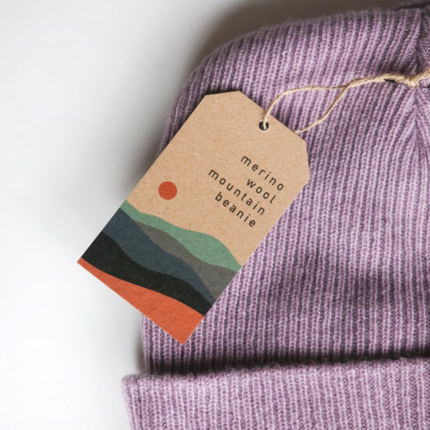 Merino Wool Mountain Beanie - Lavender