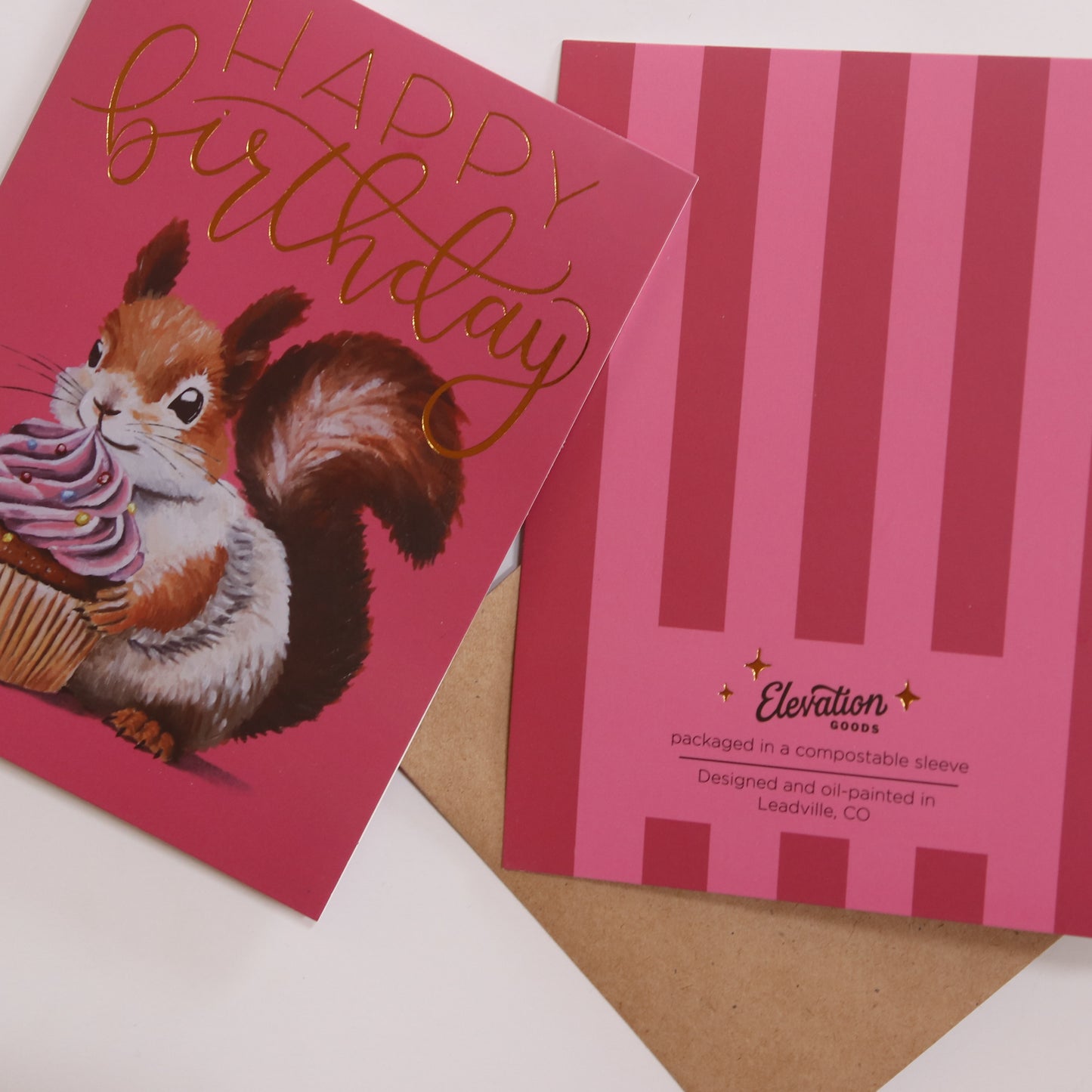 Happy Birthday Card - Squirrel