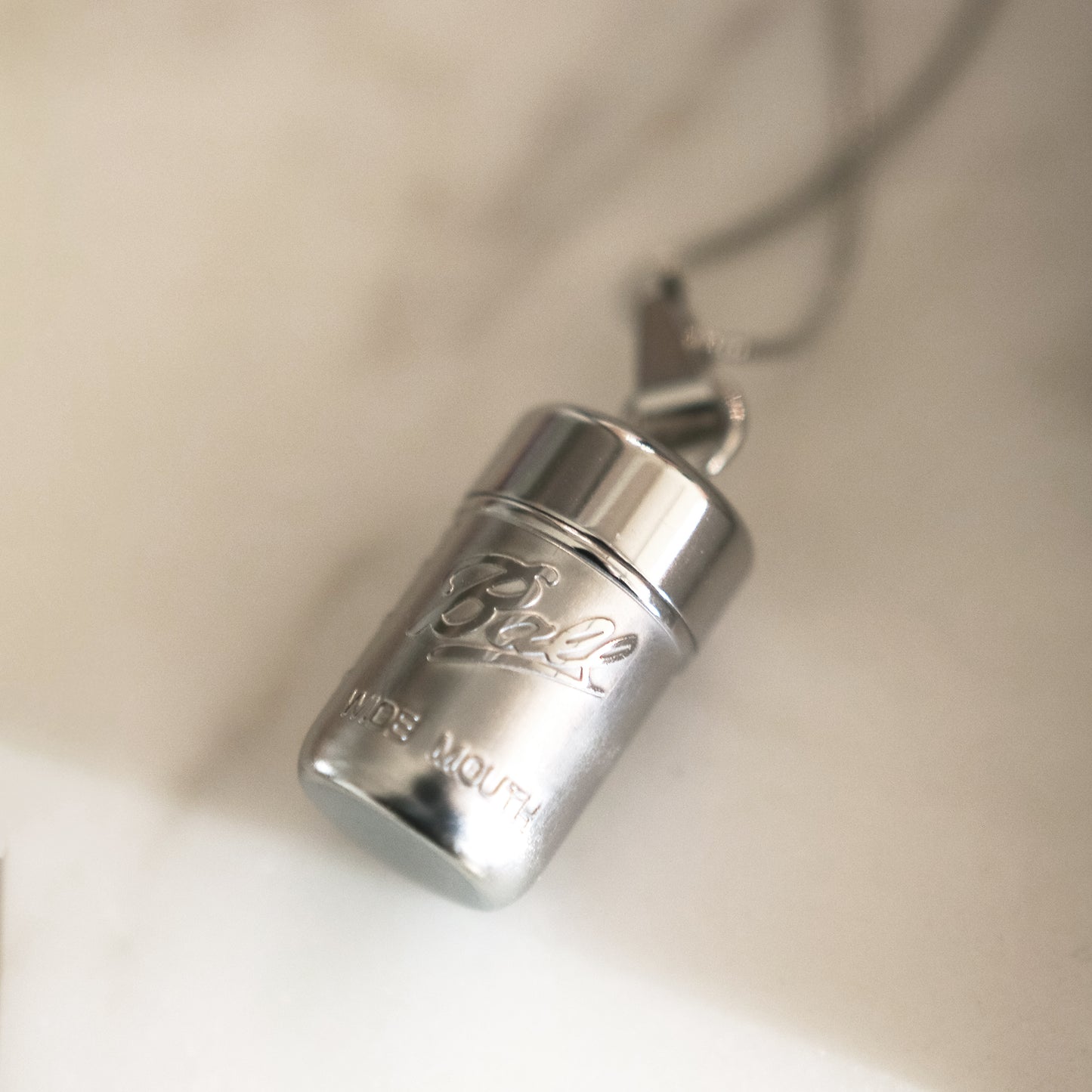 Mason Jar Locket Necklace