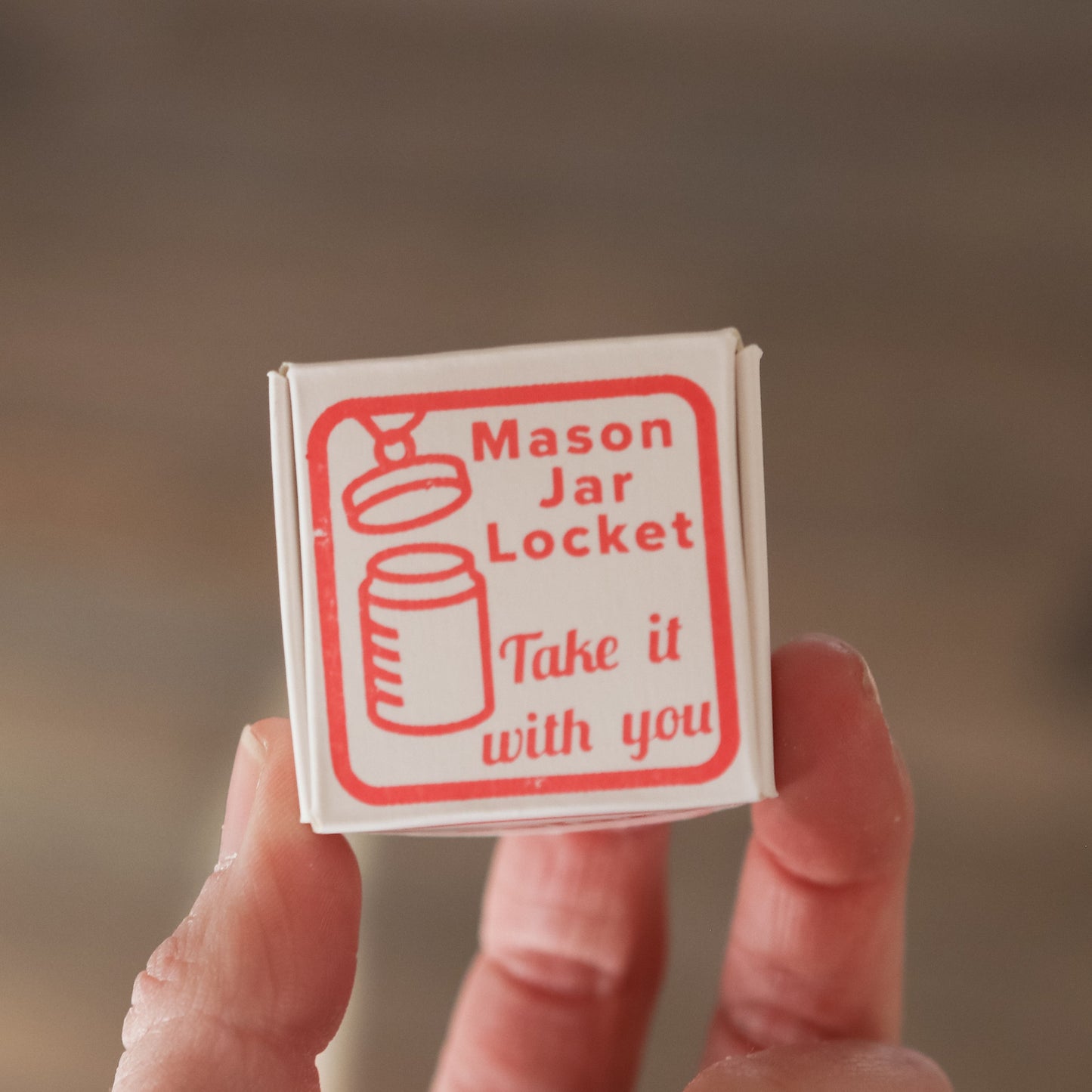 Mason Jar Locket Necklace