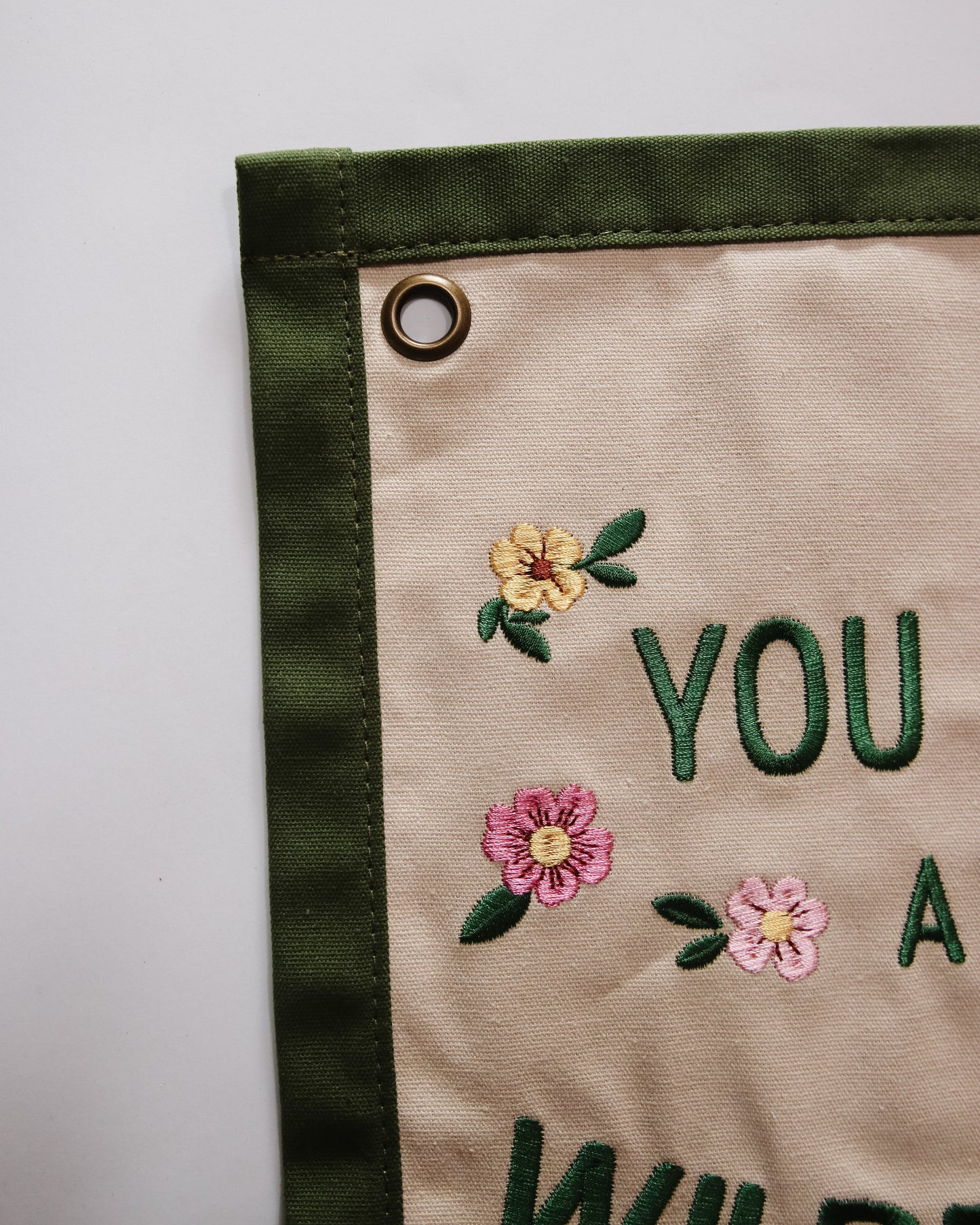 You Belong Among the Wildflowers Canvas Banner