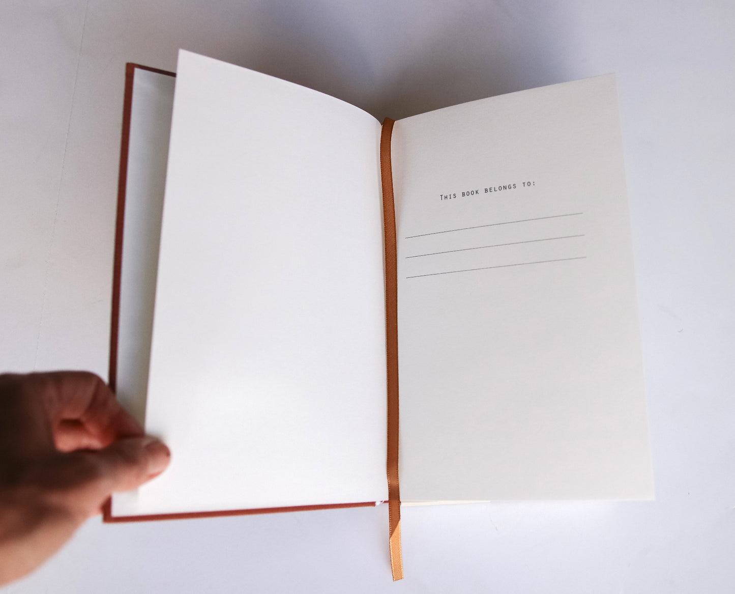 Rust Linen Floral Sketchbook