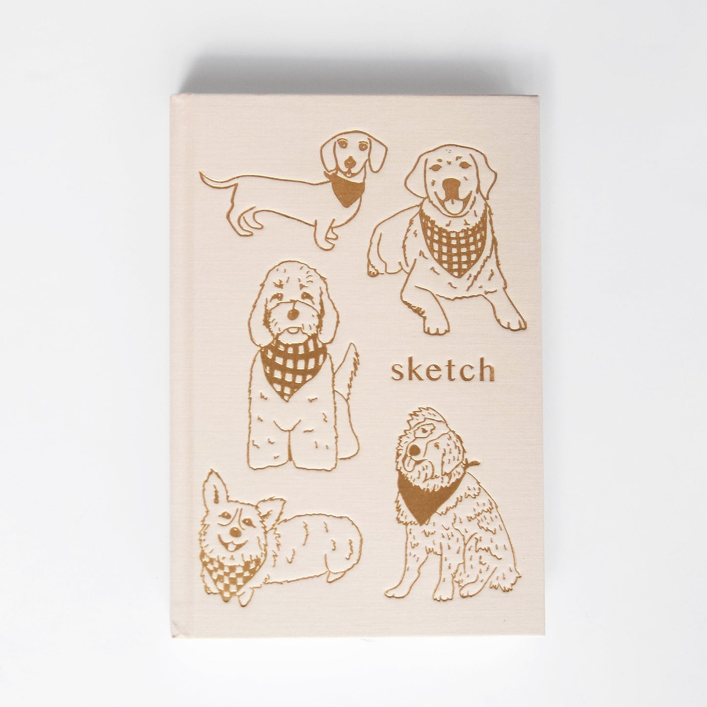 Gold Foil Dog Sketchbook
