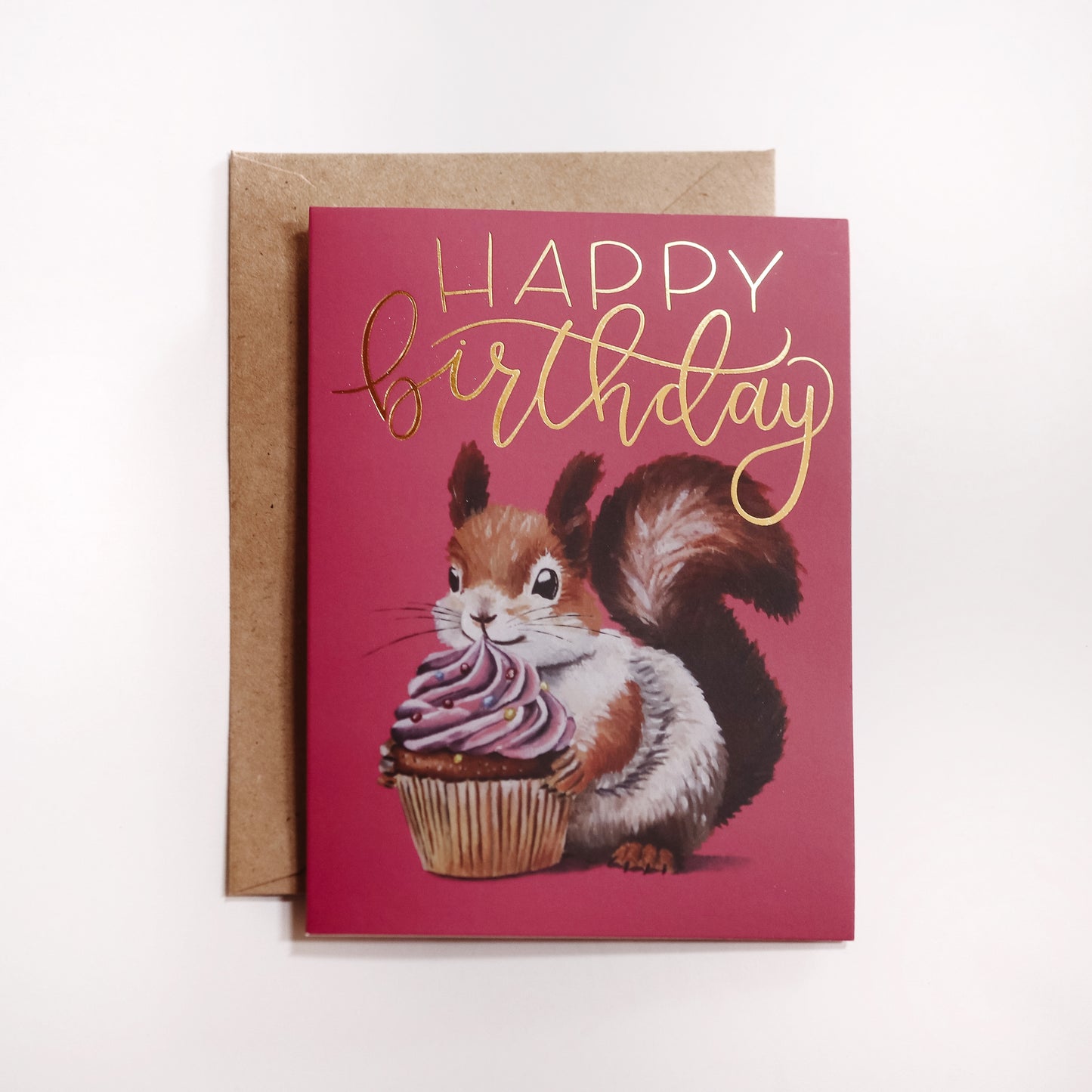 Happy Birthday Card - Squirrel