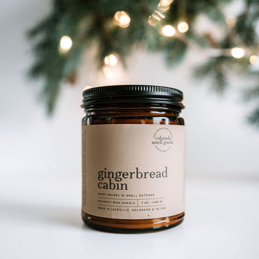 Gingerbread Cabin Candle