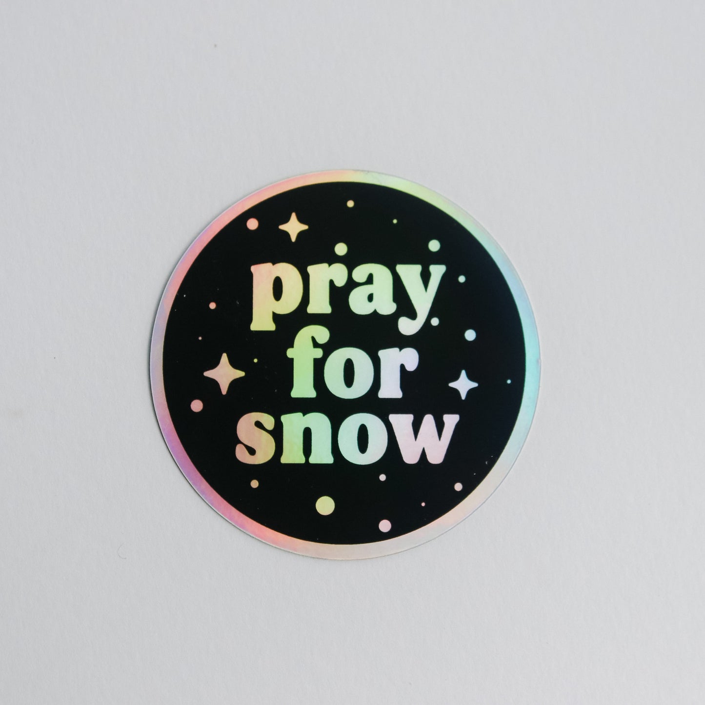 Pray for Snow Sticker
