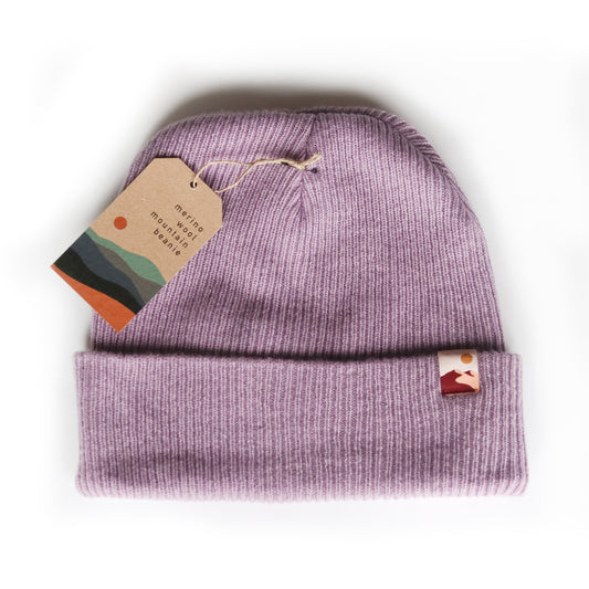 Merino Wool Mountain Beanie - Lavender