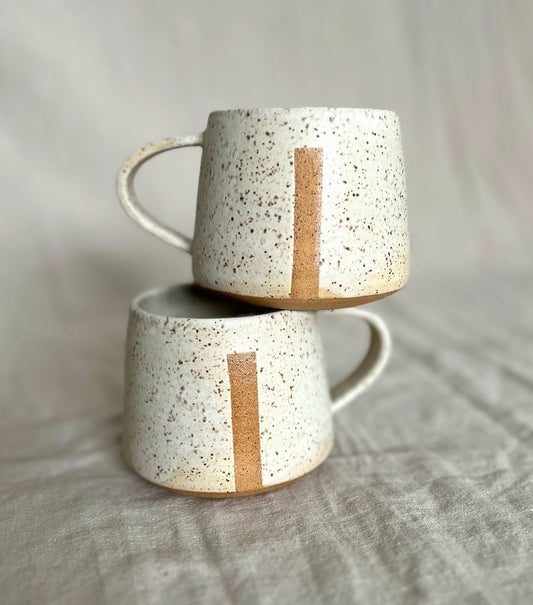 Cream Divide Mug