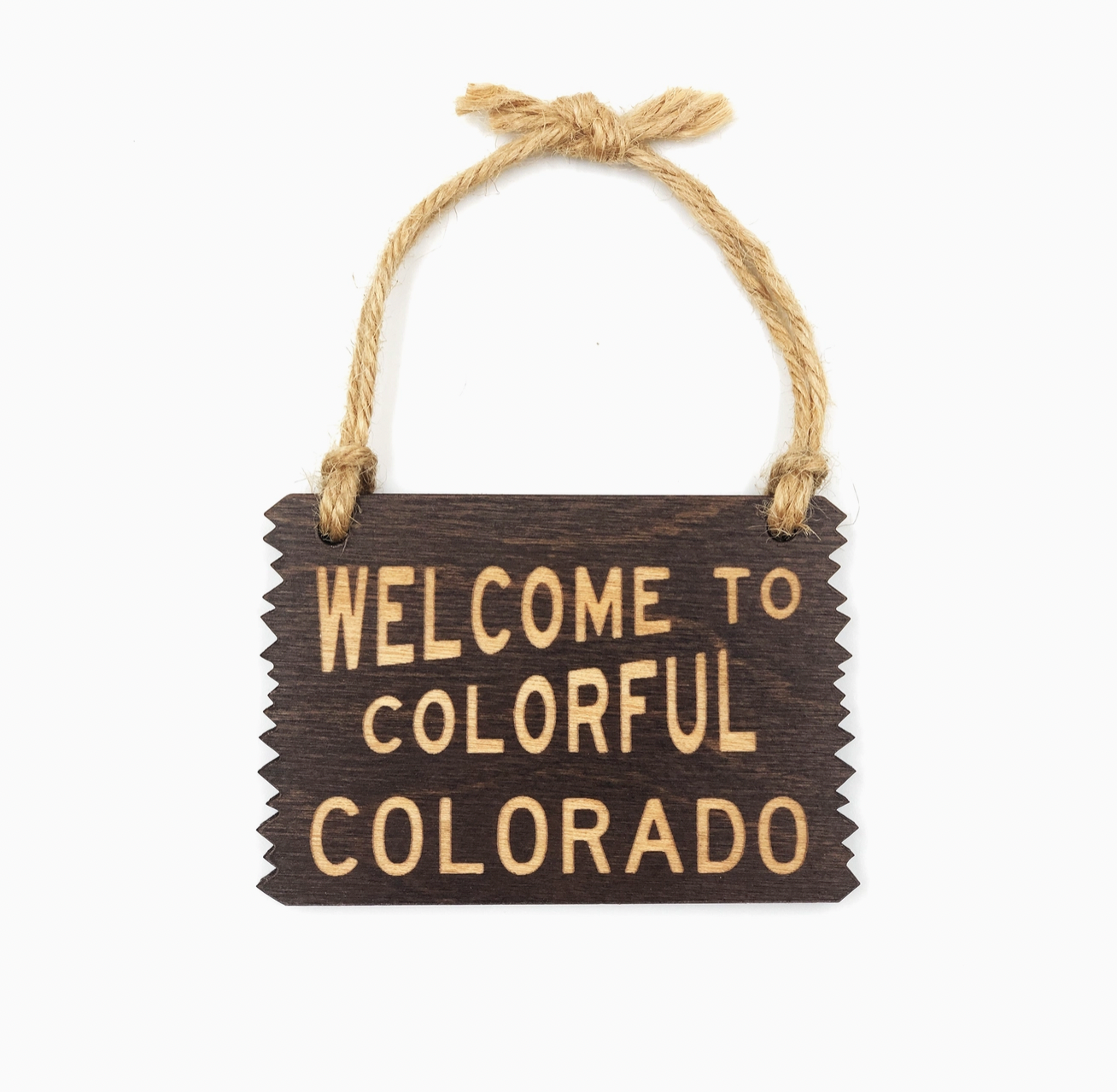 Welcome to Colorful Colorado Sign Ornament