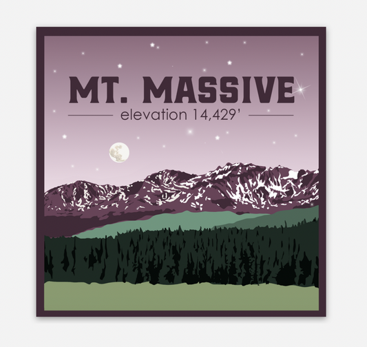 Mt. Massive Sticker