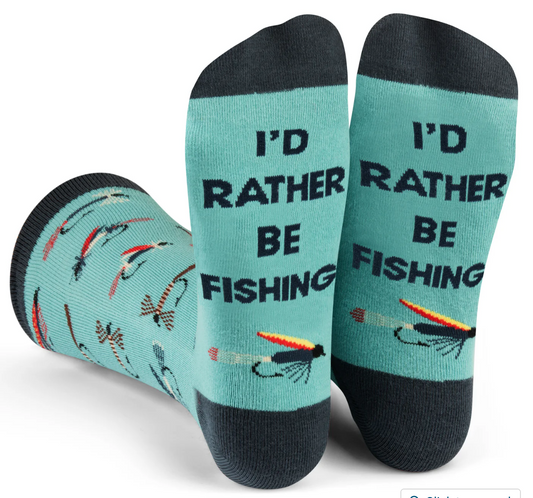 I'd Rather Be Fishing Socks