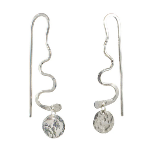 Snake Spiral Hoop Earrings