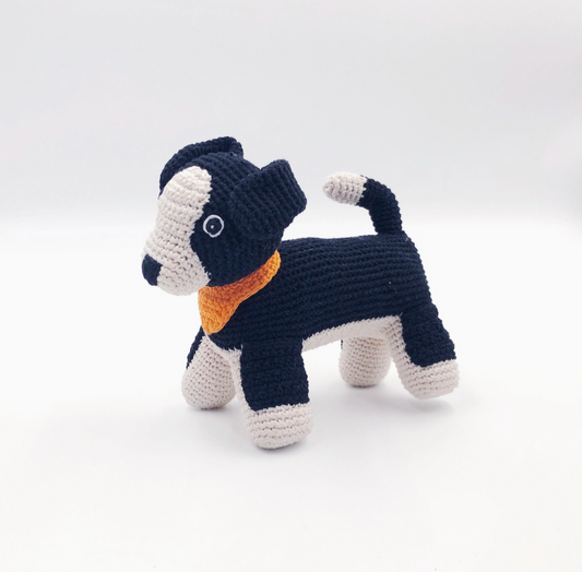 Sheep Dog Plush - Black and White