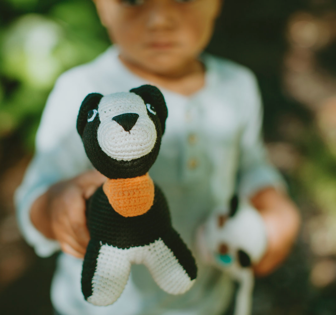 Sheep Dog Plush - Black and White