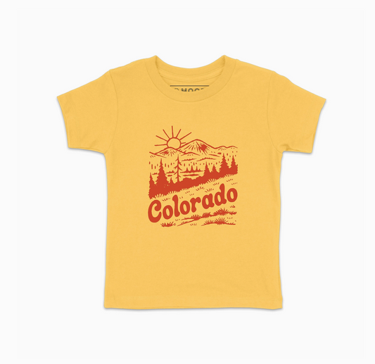 Kids Colorado Sunshine Tee | Heather Yellow
