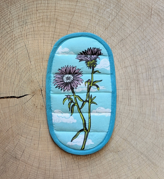 Insulated Pot Holder Hot Pad | Aster Flower