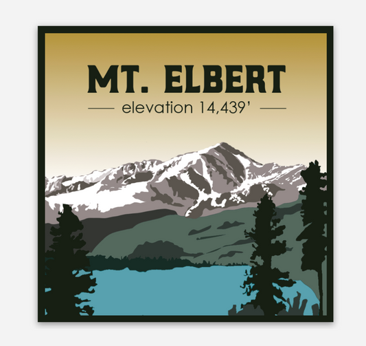 Mt. Elbert 14er Sticker