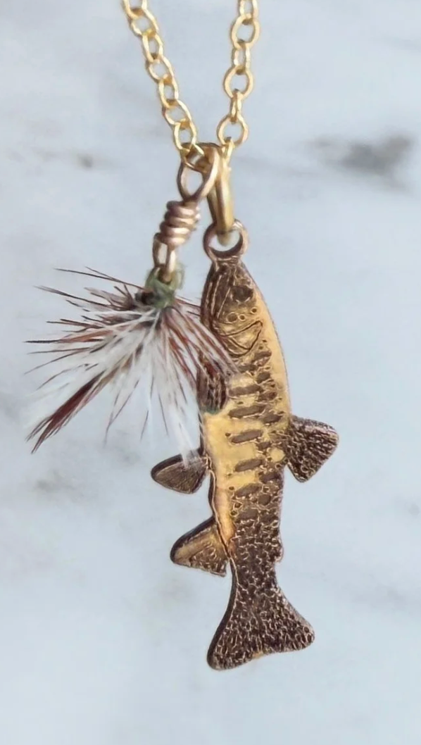 Gold Trout Necklace