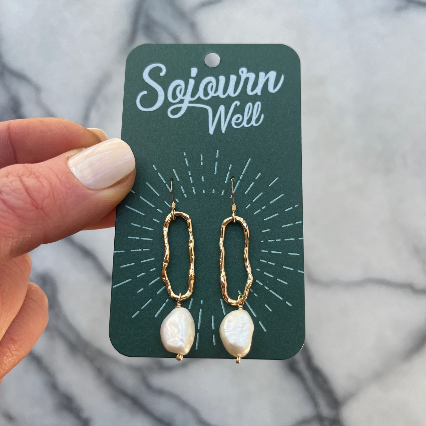 Wabisabi Pearl Dangle Earrings