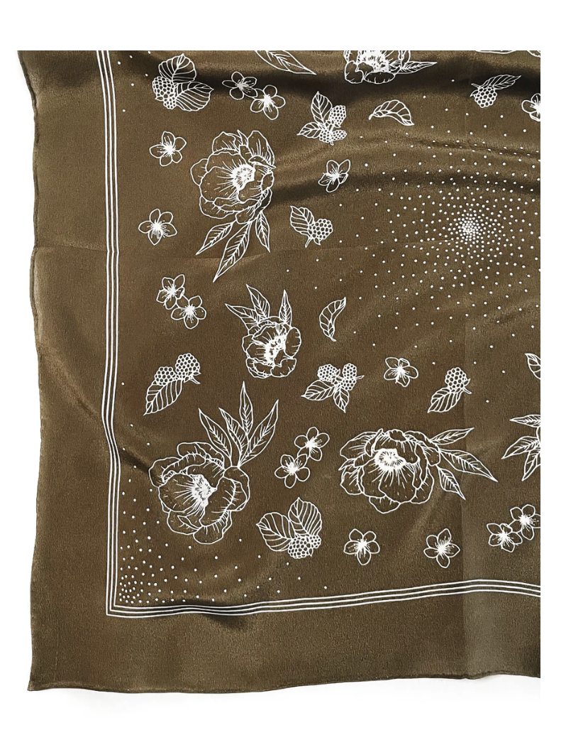 Silk Bandana - Floral