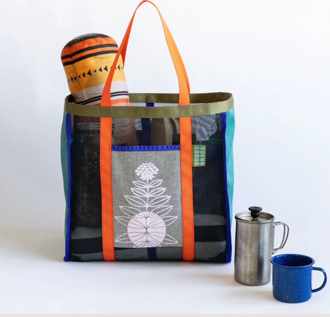 River Mesh Woven Tote