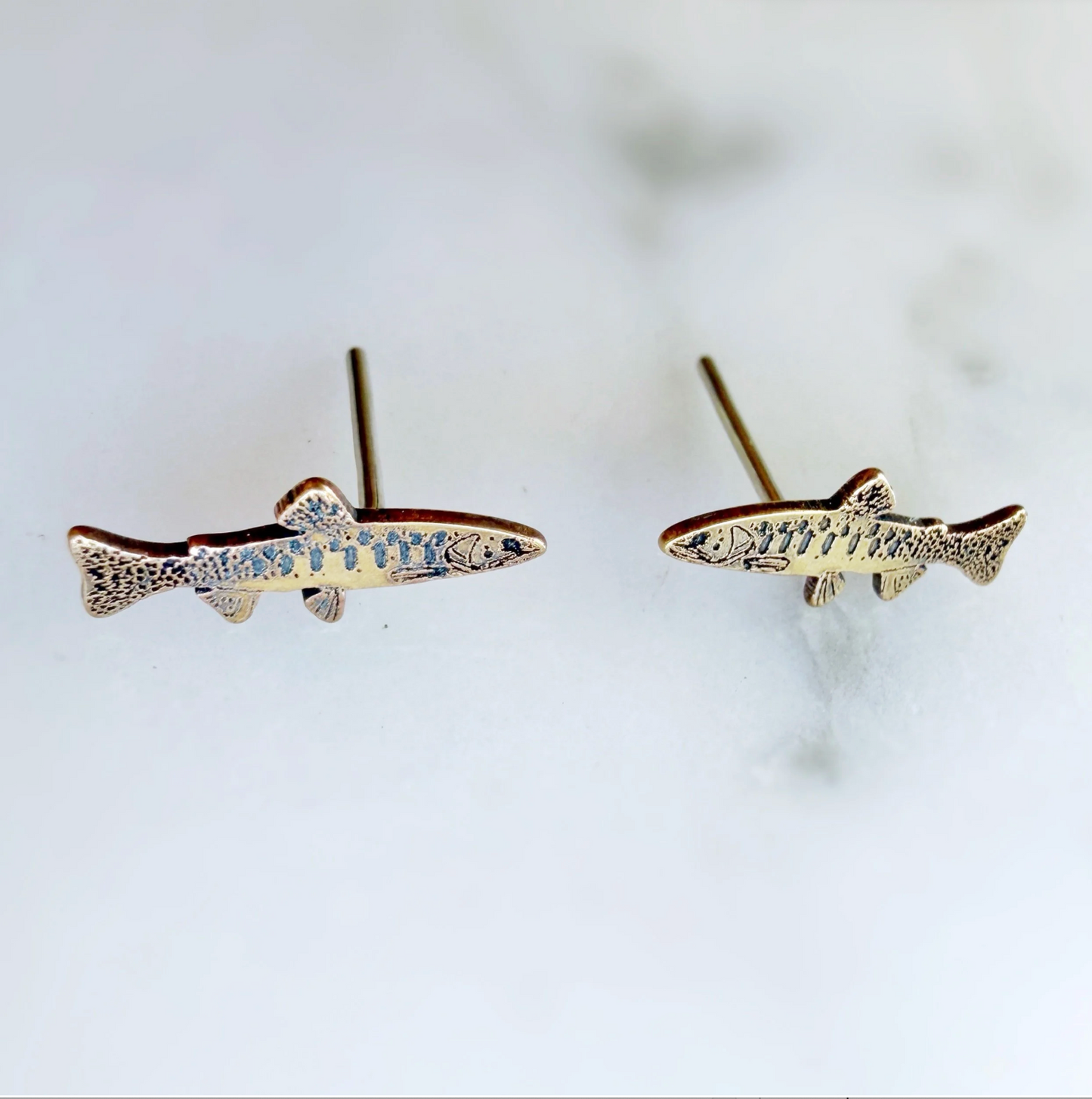 Brass Fish Studs