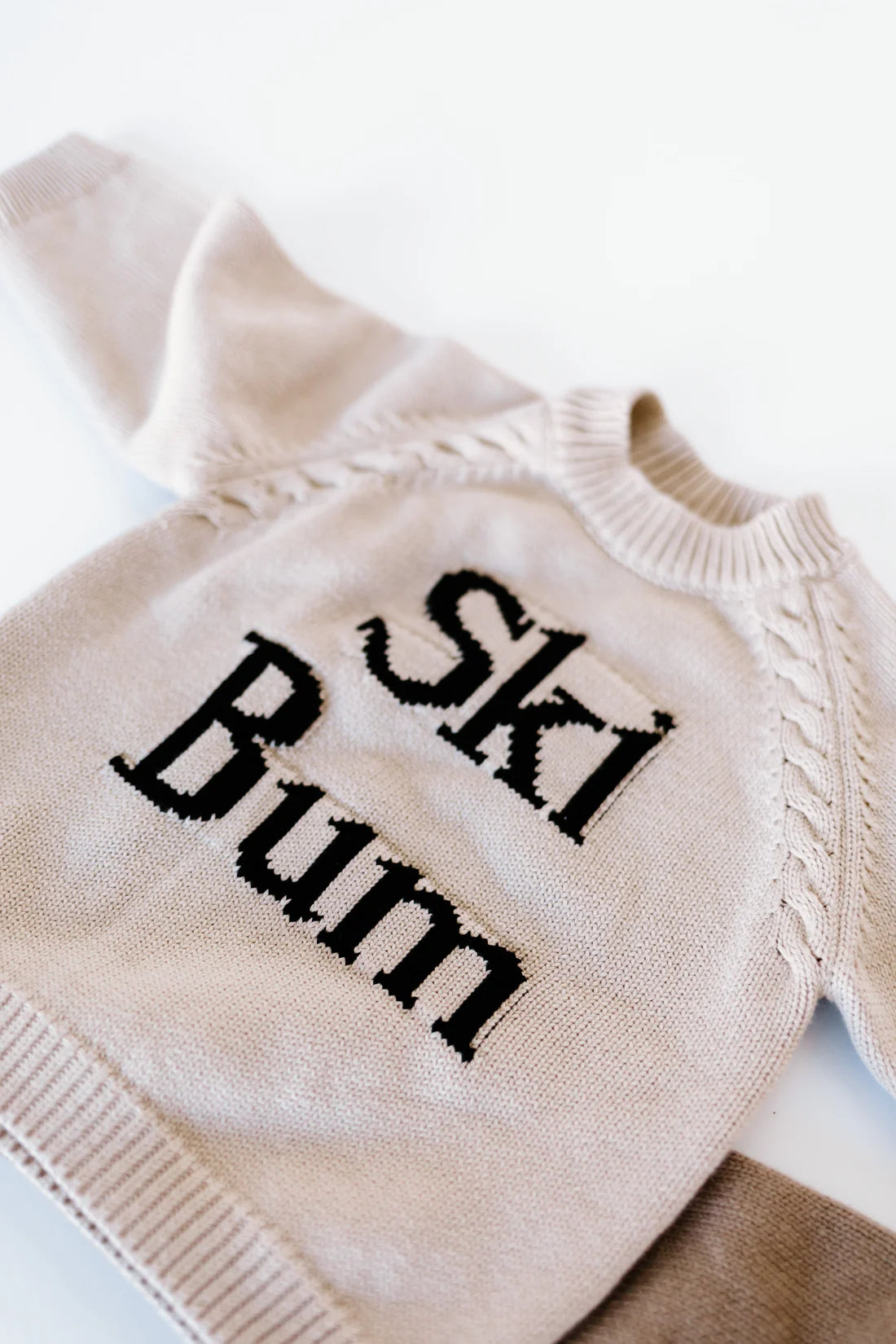 Oatmeal Ski Bum Kids Sweater